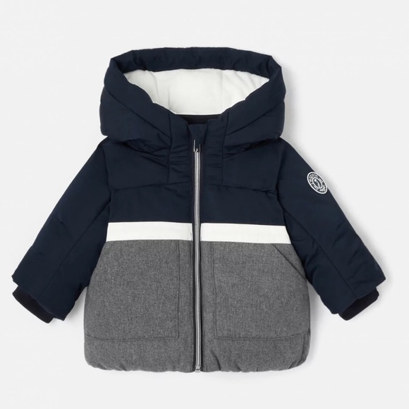 JACADI Baby boy dual fabric down jacket 18 month - Picture 1 of 9